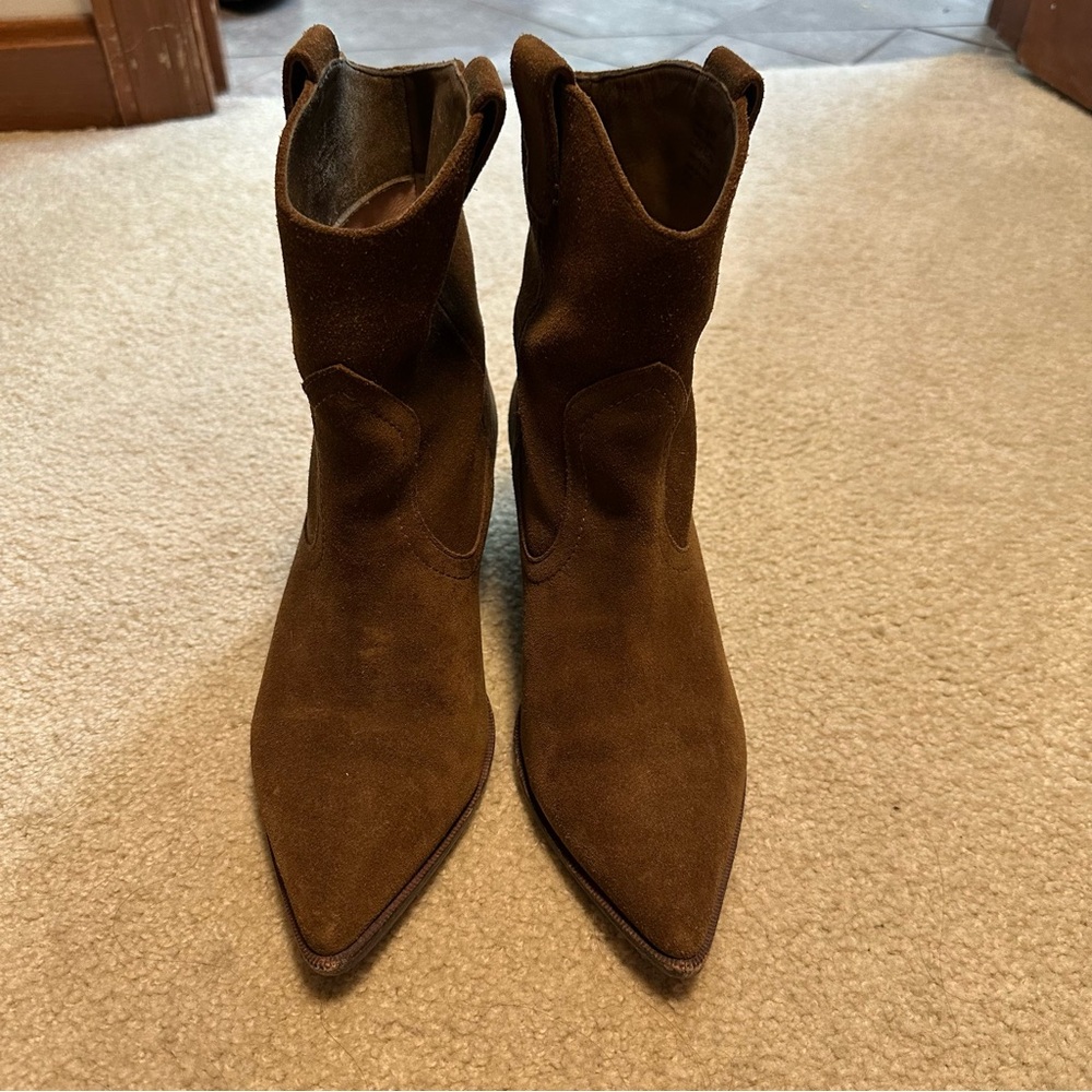 J. Crew Brown Suede Ankle Boots - Picture 2 of 3